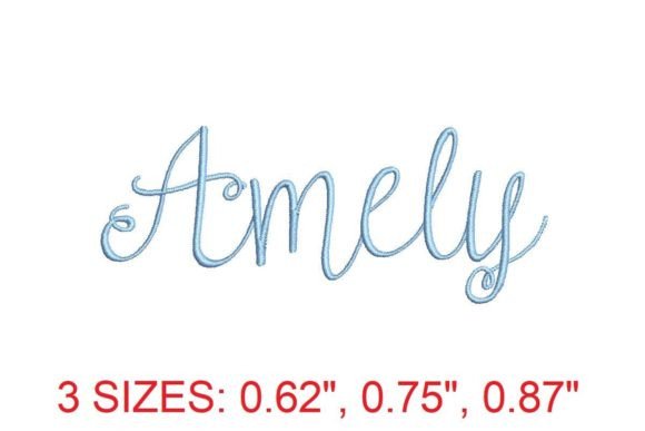 Amely Regular Font: A Versatile Embroidery Choice