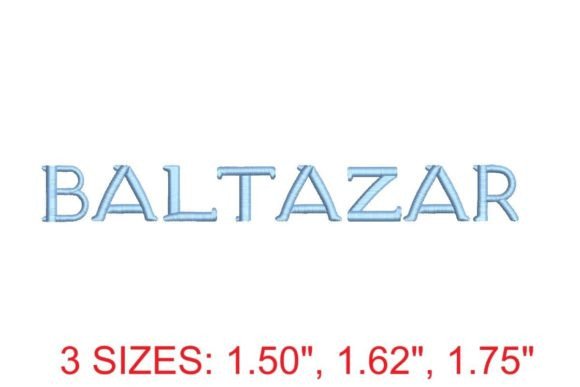 Baltazar Embroidery Font: A Touch of Elegance