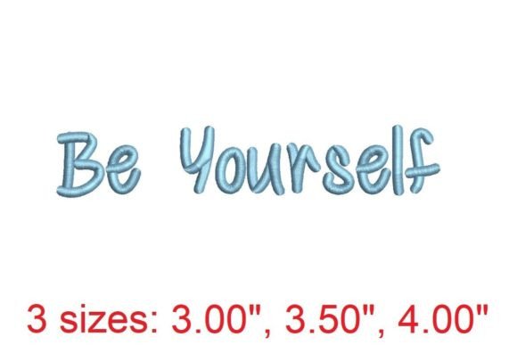 Be Yourself Embroidery Font: A Designer's Review