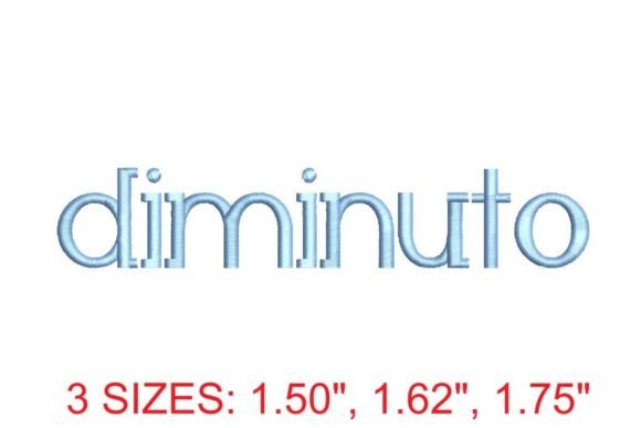 Charming Diminuto RG Embroidery Font for Seasonal Projects