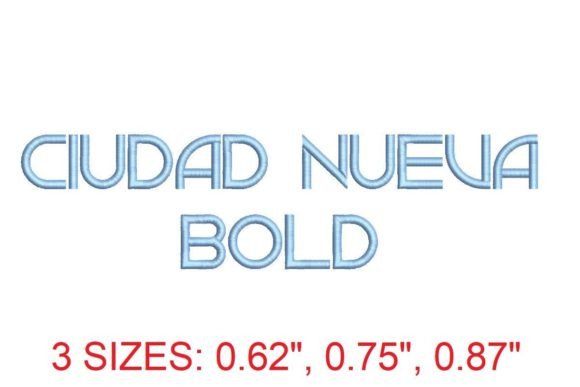 Ciudad Nueva Bold Embroidery Font: A Bold and Elegant Choice