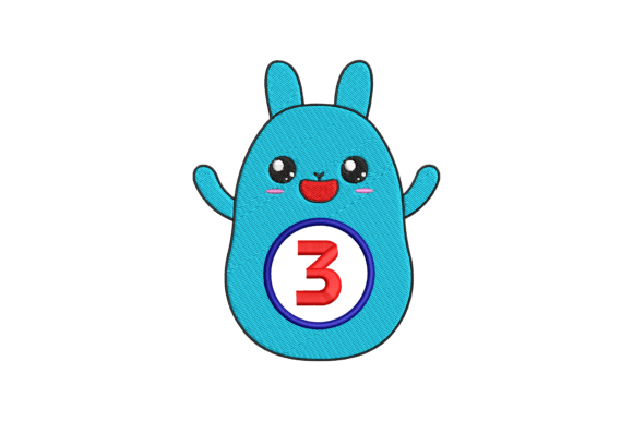 Cute Rabbit Number 3: A Charming Addition to Your Seasonal Collection