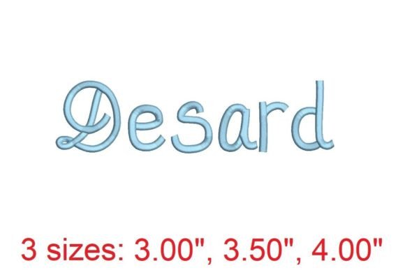 Desard: A Versatile Embroidery Font for Seasonal Creations