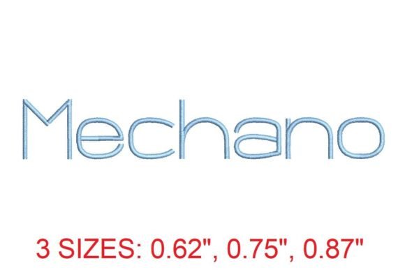 Discover the Versatile Mechano Embroidery Font