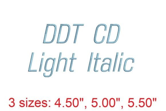 Elegant DDT CD LT IT Embroidery Font for Seasonal Creations