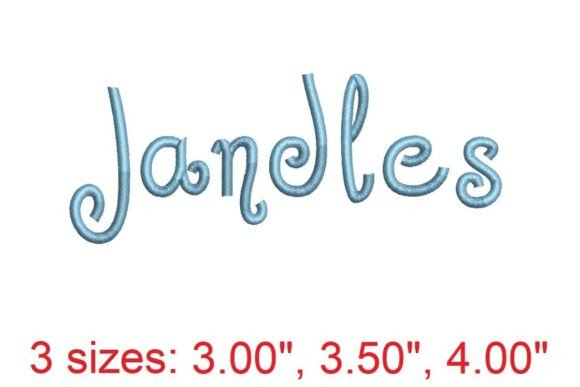 Elevate Your Sweatshirts with Jandles Embroidery Font
