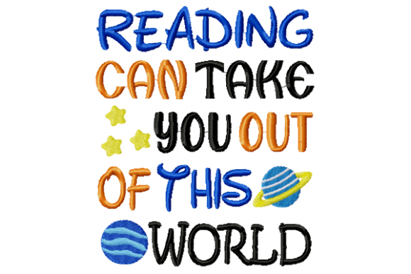 Embroidery Design Review: Reading Can Take You