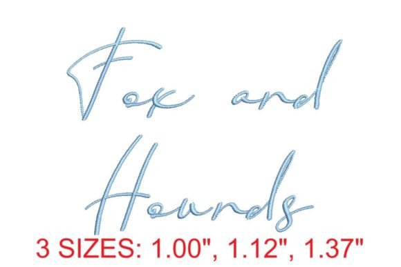 Explore Fox and Hounds Embroidery Font