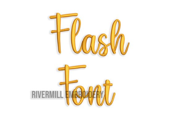 Flash Font: A Stylish Addition to Your Embroidery Toolkit
