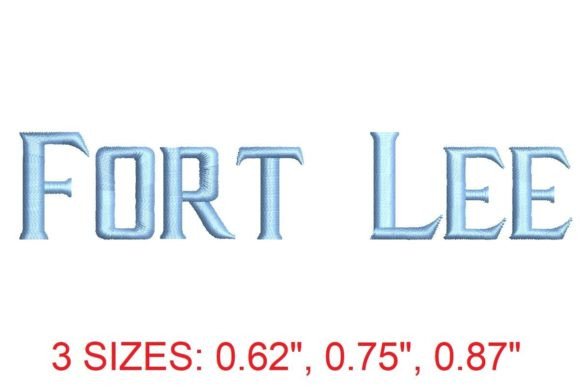 Fort Lee Embroidery Font: A Seasonal Staple