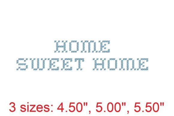 Home Sweet Home: A Charming Embroidery Font