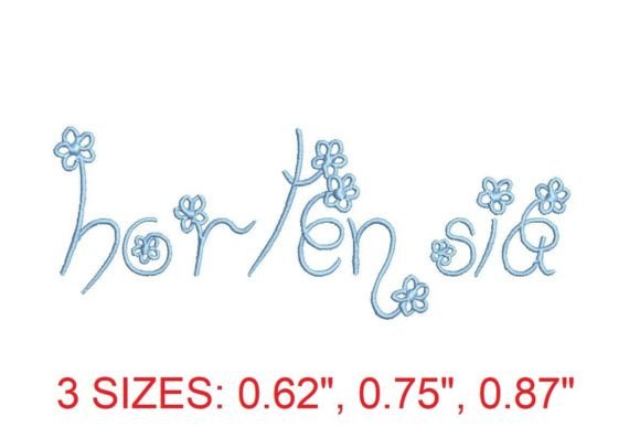 Hortensia Embroidery Font: A Detailed Review