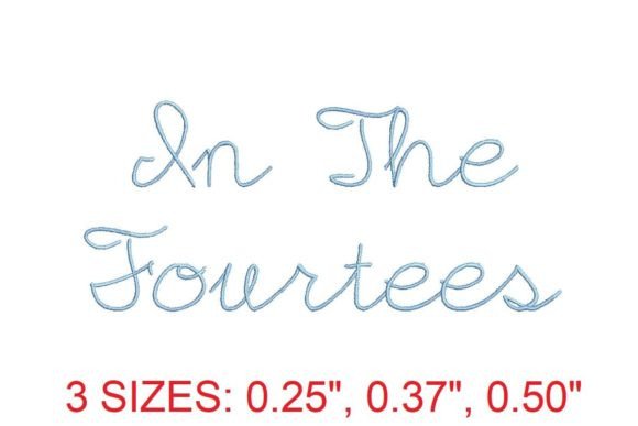 In the Fourtees Embroidery Font: A Seasonal Delight