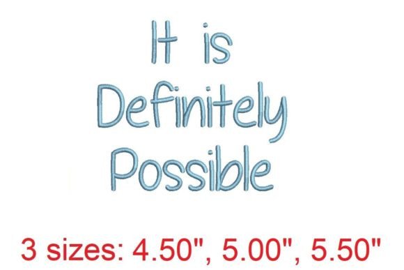 It is Definitely Possible: A Bold Embroidery Font