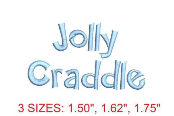 Jolly Cradle Embroidery Font: A Whimsical Delight
