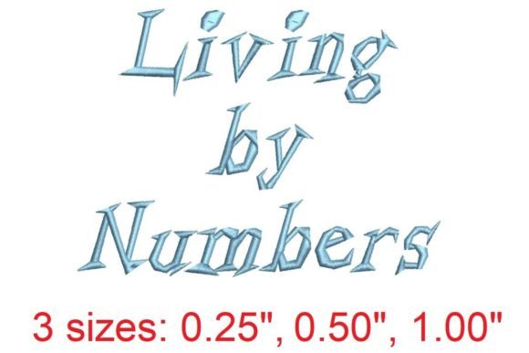 Living by Numbers: A Fresh Embroidery Font