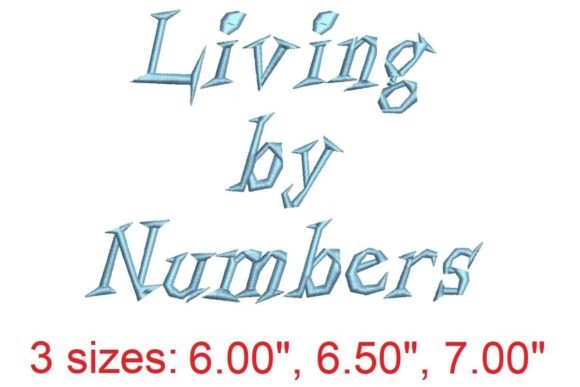 Living by Numbers: A Perfect Embroidery Font