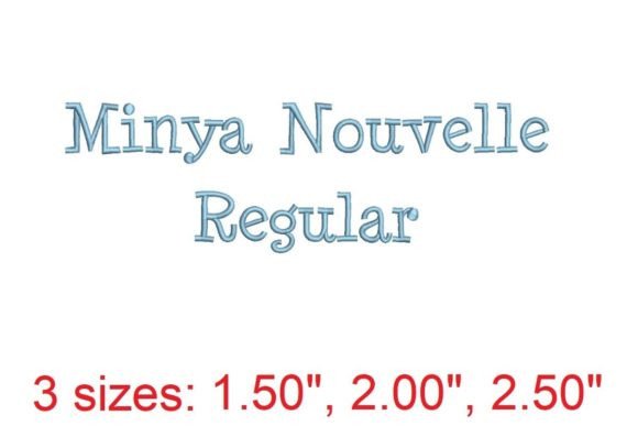 Minya Nouvelle RG: A Versatile Embroidery Font