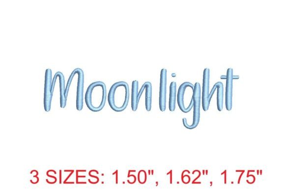 Moonlight Embroidery Font: A Touch of Elegance