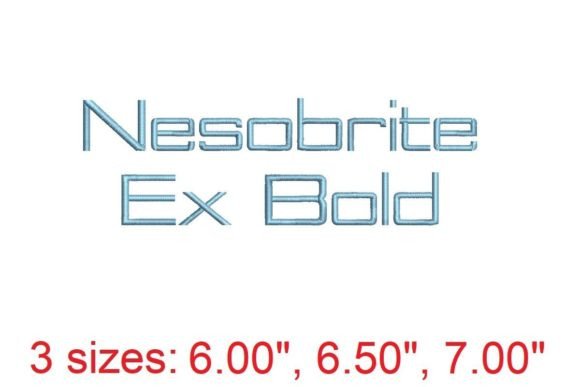 Nesobrite EX Bold: A Versatile Embroidery Font