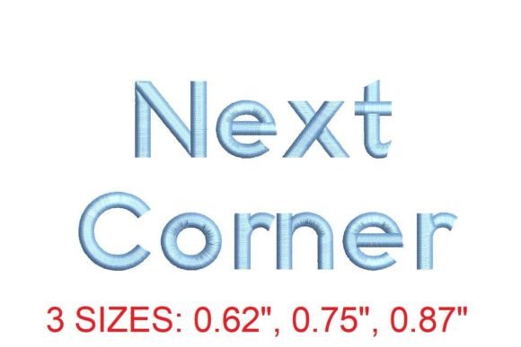 Next Corner Embroidery Font: A Modern Twist