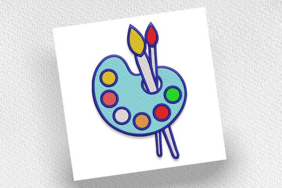 Palette and Brush: A Colorful Addition for Seasonal Embroidery