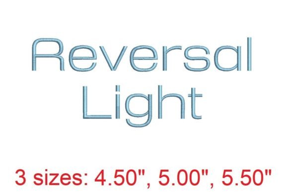 Reversal Light Embroidery Font: A Stylish Choice