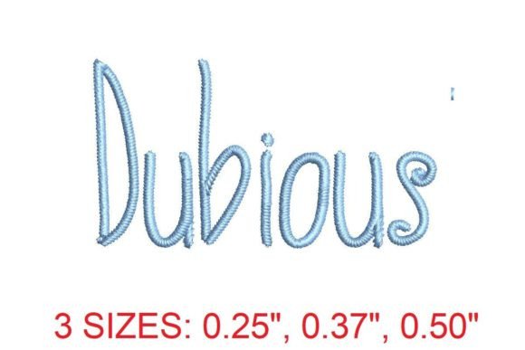 Review: Dubious Embroidery Font for Boutique Sweatshirts