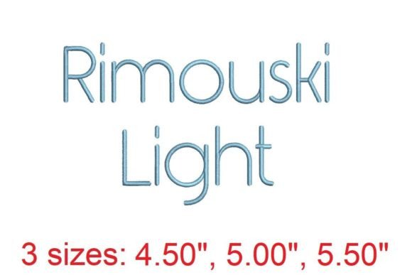 Rimouski Light Embroidery Font: A Delicate Touch