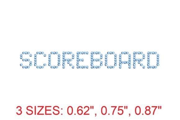 Scoreboard Embroidery Font: A Bold, Sporty Choice
