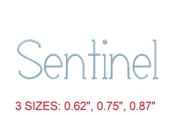 Sentinel Embroidery Font: A Review for Business Use