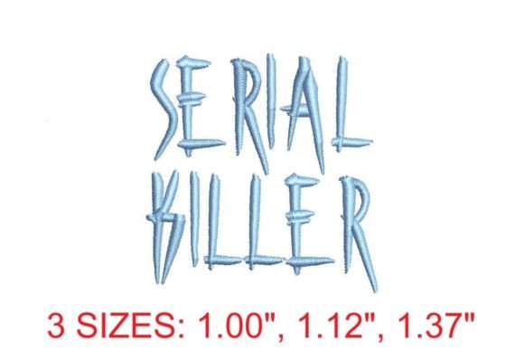 Serial Killer Embroidery Font: A Bold Twist