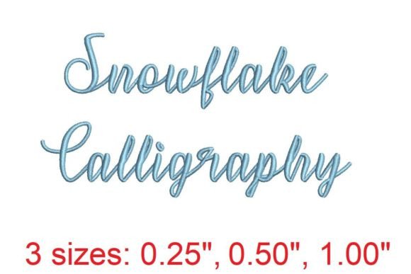 Snowflakes Calligraphy: A Winter Elegance