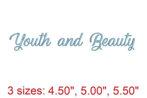 Youth and Beauty: A Versatile Font for Seasonal Embroidery